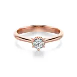 Pierścionek z diamentem różowe złoto AJPZ_007